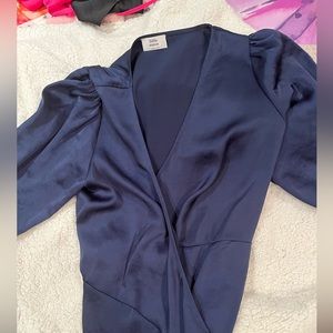 Lovely ARITZIA satin wrap dress!